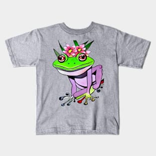 FROG-CROAKER Kids T-Shirt